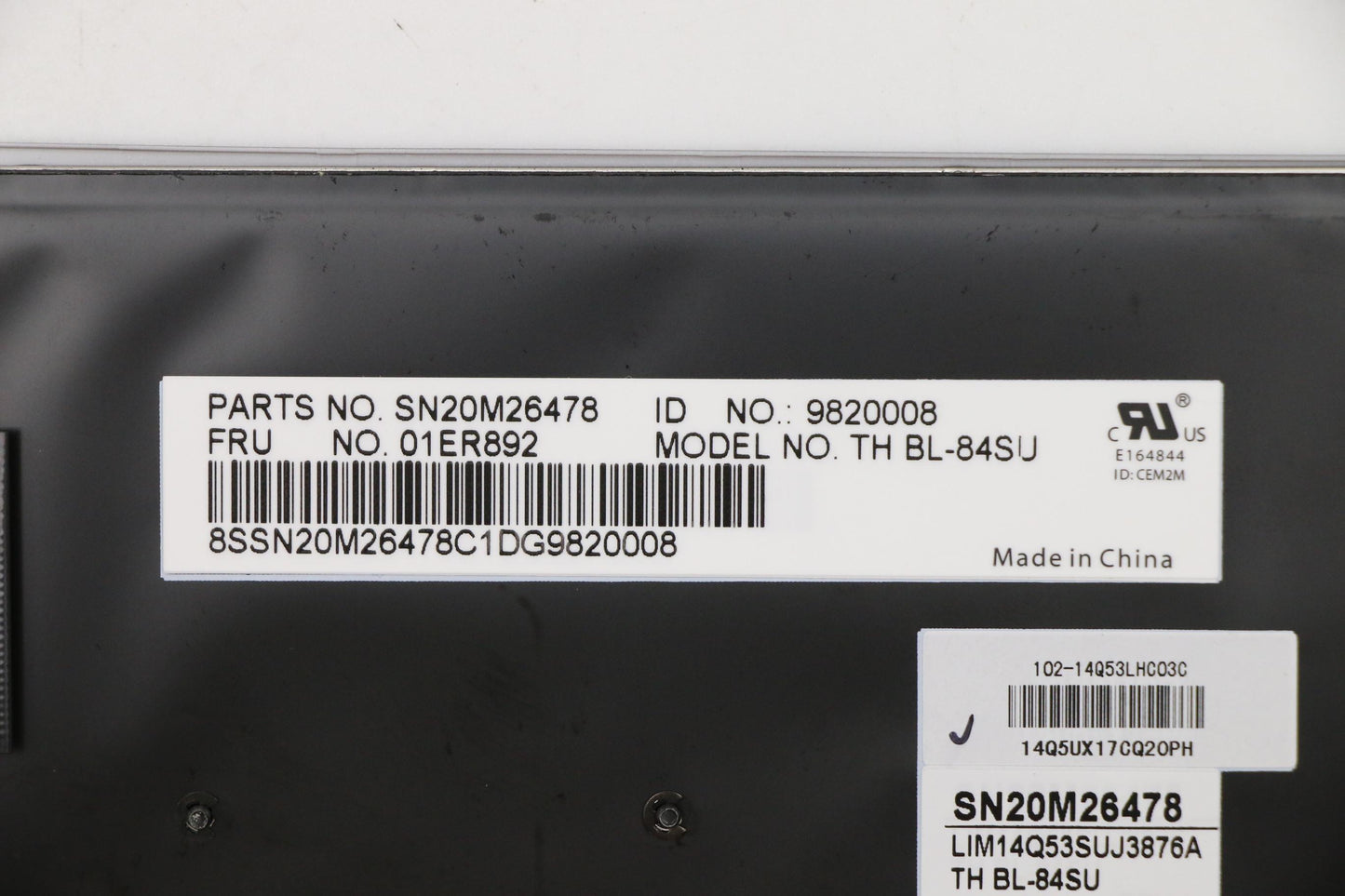 Lenovo Tho2 Chy Bl-Kb Sv Ru - 01ER892