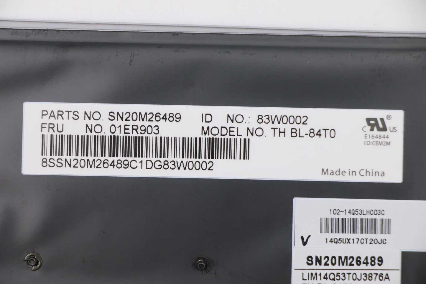 Lenovo Tho2 Chy Bl-Kb Sv Th - 01ER903