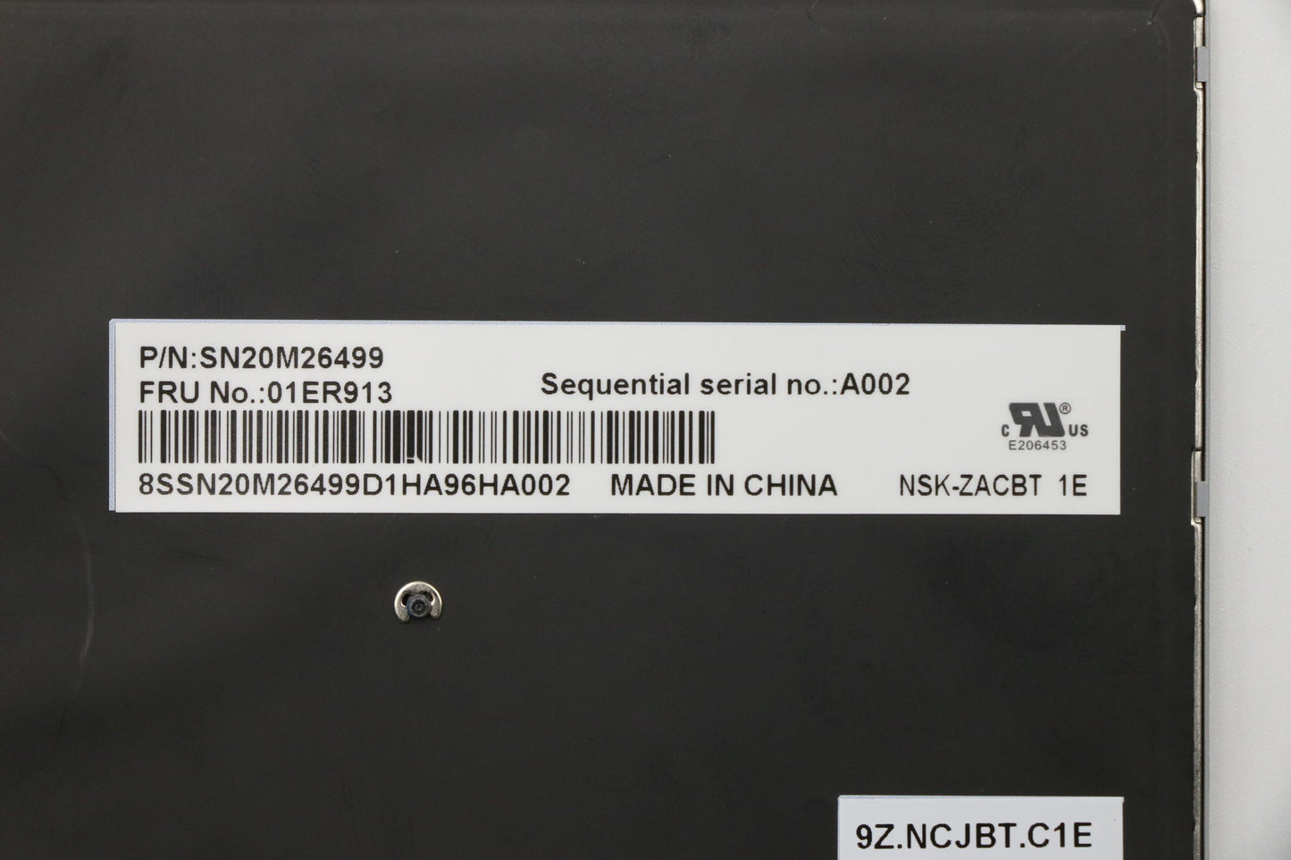 Lenovo Tho2 Dfn Bl-Kb Sv Las - 01ER913