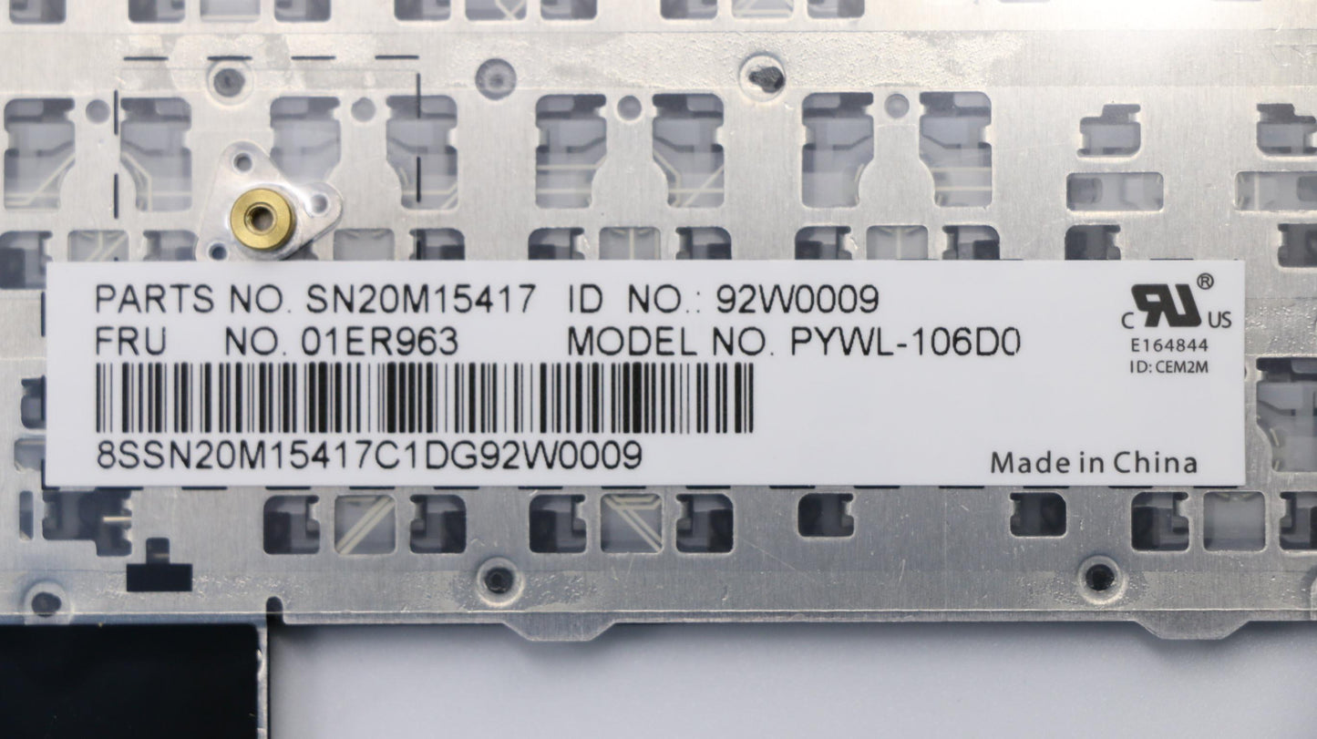 Lenovo Payton2Walter2 Nbl Kbd,De,Chy - 01ER963