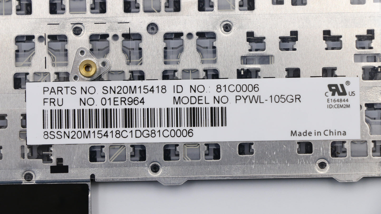 Lenovo Payton2Walter2 Nbl Kbd,Gr,Chy - 01ER964