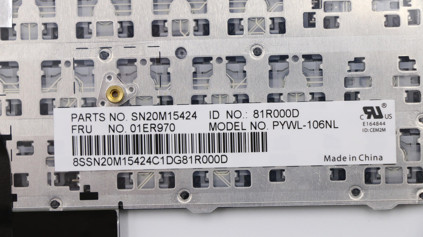 Lenovo Payton2Walter2 Nbl Kbd,Nl,Chy - 01ER970