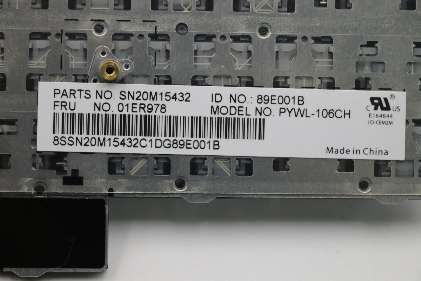 Lenovo Payton2Walter2 Nbl Kbd,Ch,Chy - 01ER978