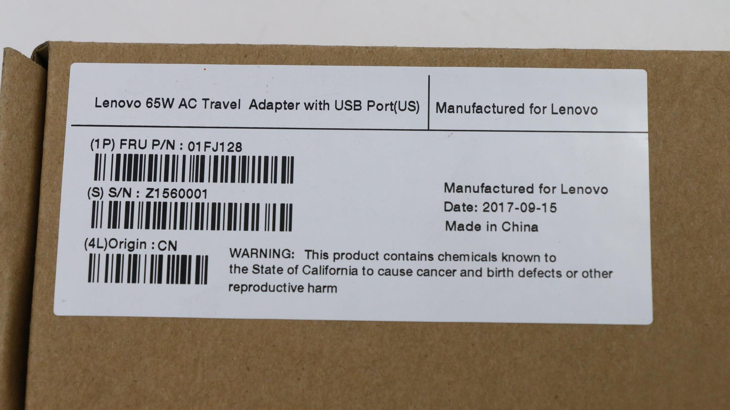 Lenovo 65W Usb Adapter R Us Fru - 01FJ128