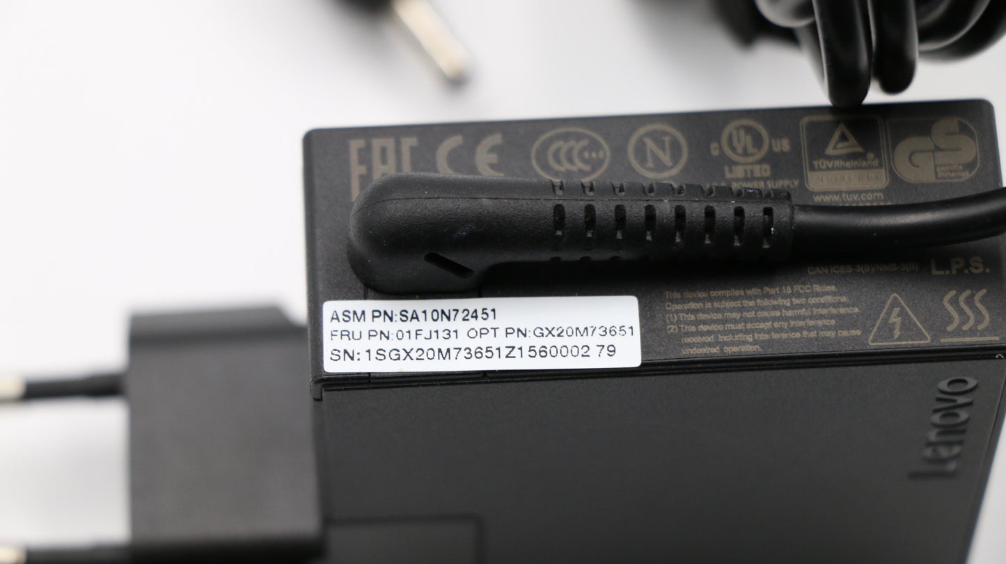 Lenovo 65W Usb Adapter R Eu Fru - 01FJ131