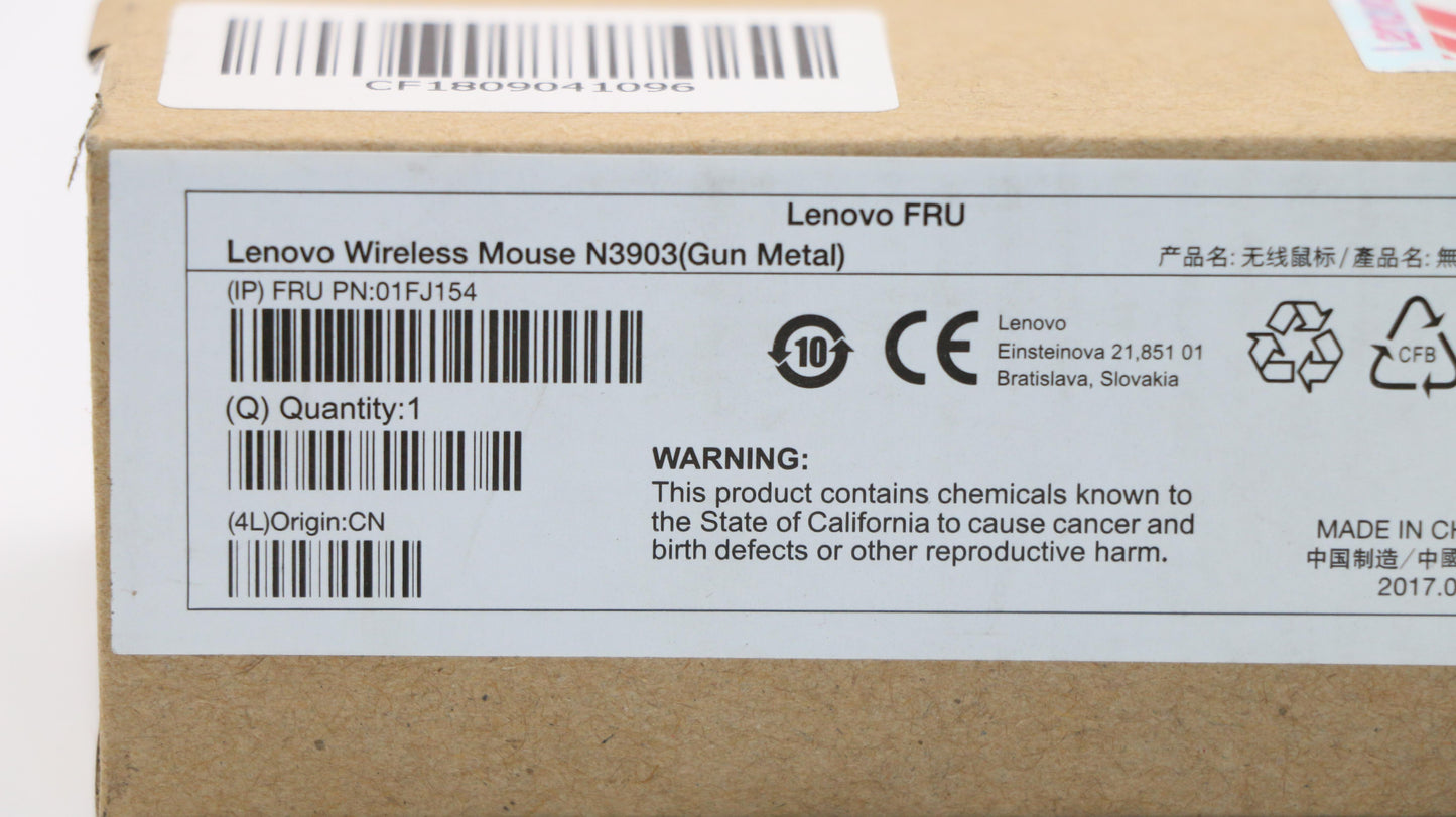 Lenovo Lenovo Wireless Mouse N3903(Gu - 01FJ154