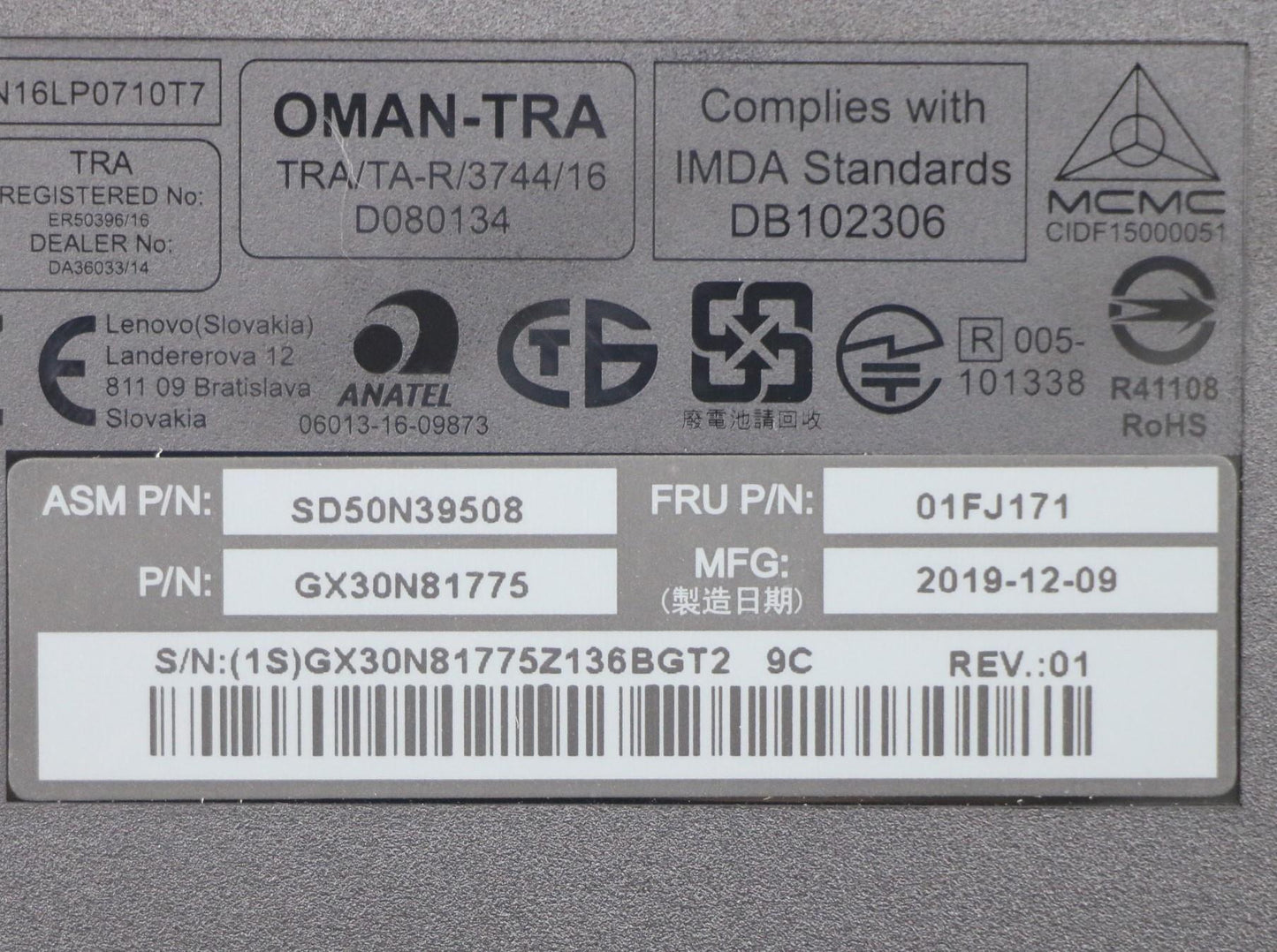 Lenovo Fru For Lenovo 510 Combo - 01FJ171