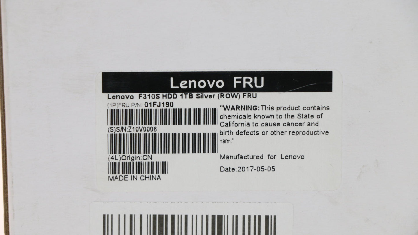 Lenovo F310S Hdd 1Tb Silver (Row) Fru - 01FJ190