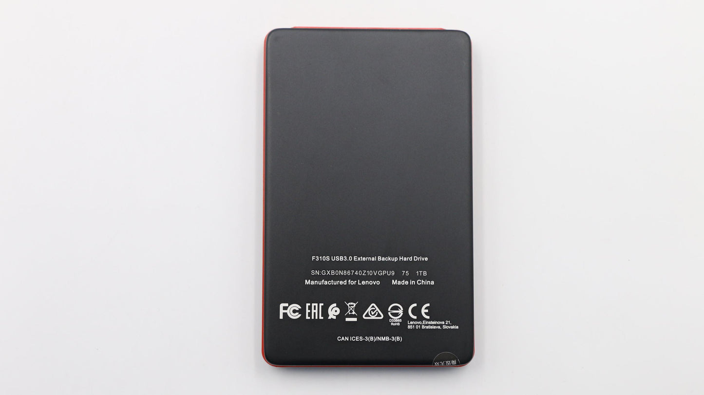 Lenovo F310S Hdd 1Tb Black (Row) Fru - 01FJ191