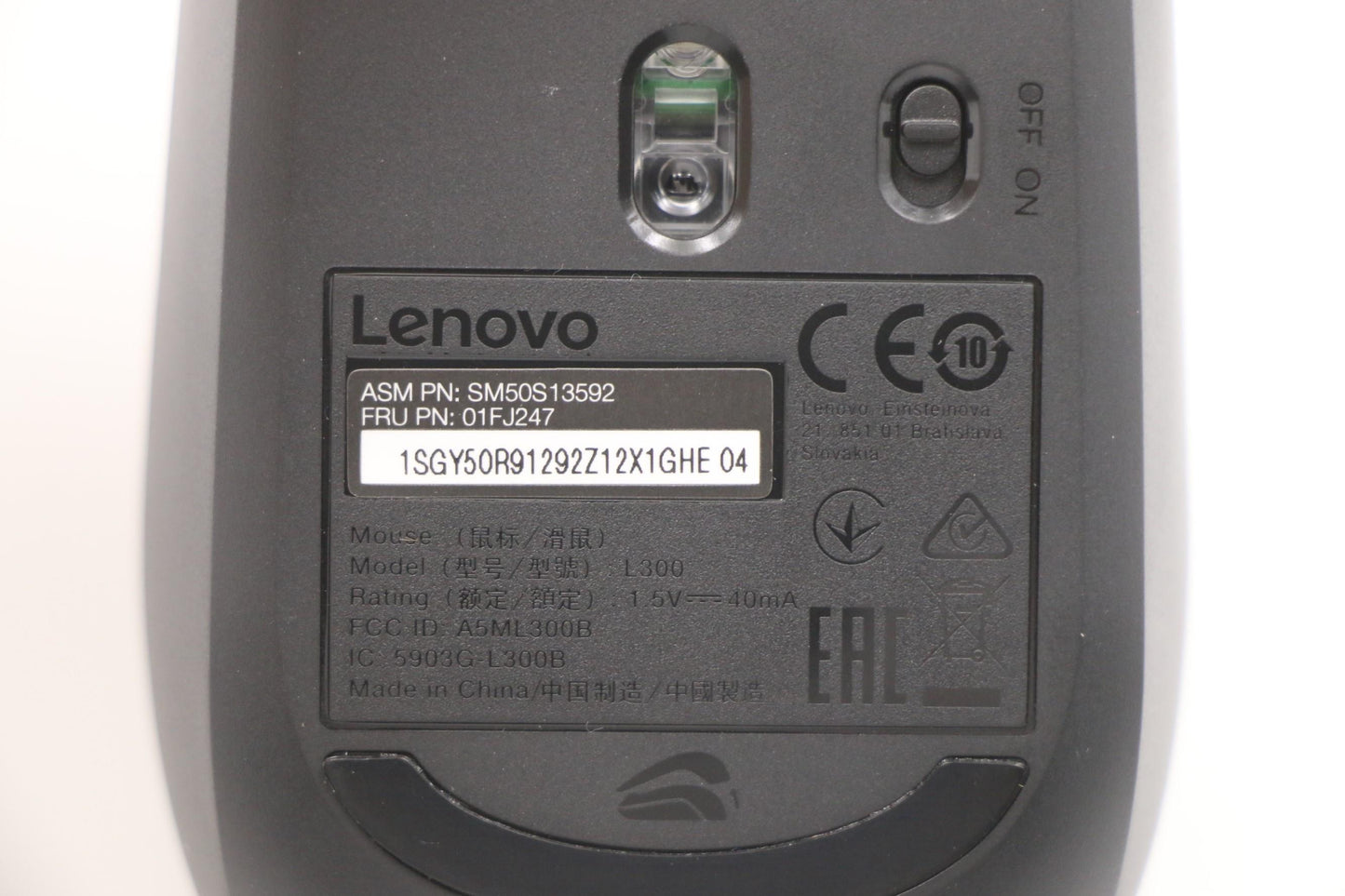 Lenovo 01FJ247 Mice_Bo Fru_L400 Wireless Mous