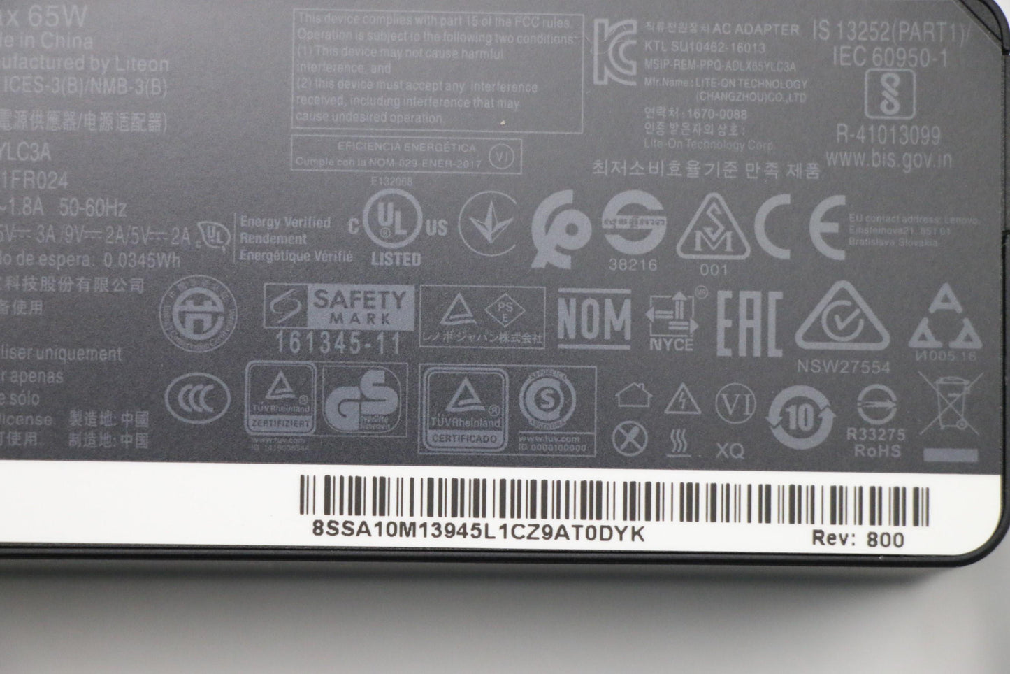 Lenovo Liteon Adlx65Ylc3A 20V3.25A - 01FR024
