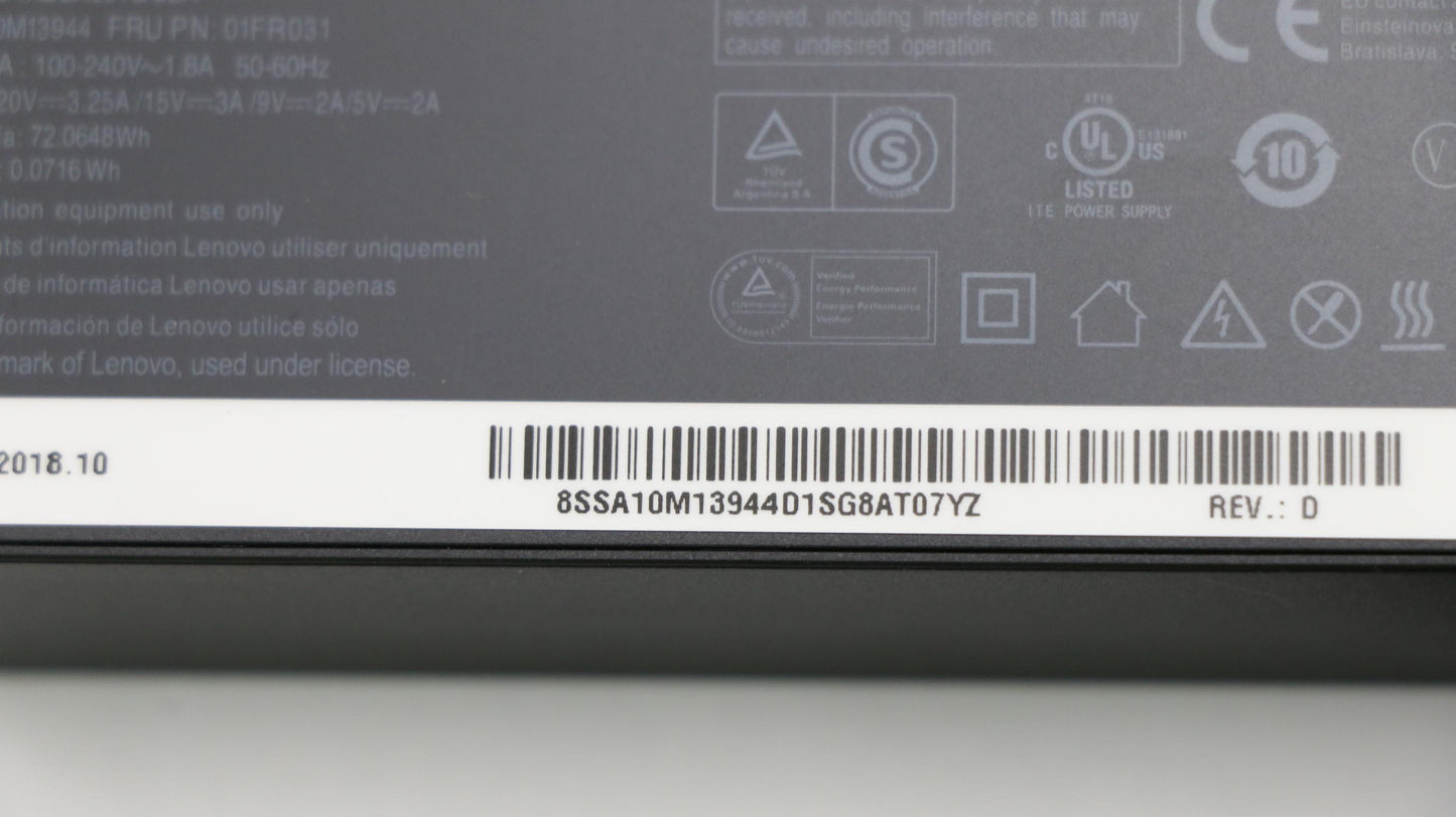 Lenovo Delta Adlx65Ydc2A 20V3.25A - 01FR031