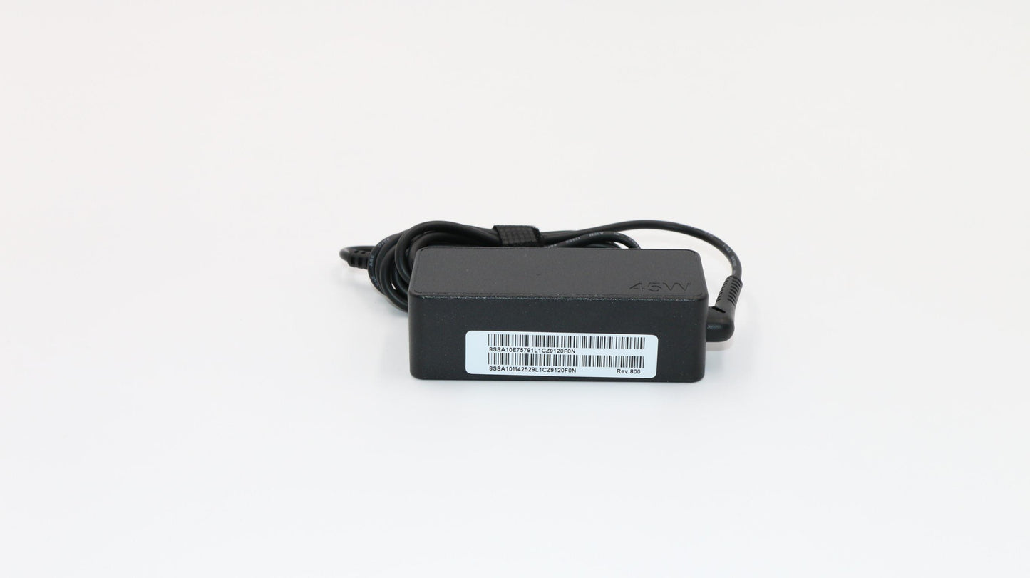 Lenovo (01FR035) 45W Rectangle AC Adapter, 3-Prong, COO, Black