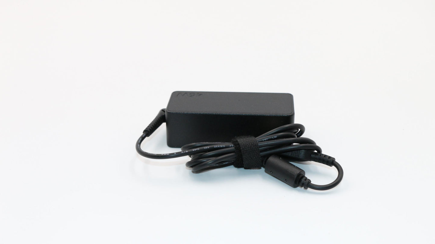 Lenovo (01FR035) 45W Rectangle AC Adapter, 3-Prong, COO, Black