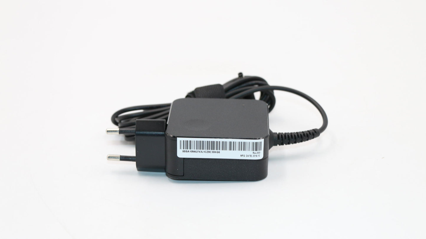 Lenovo (01FR124) AC Adapter, Round, 45W, 2 Pin, COO, Black