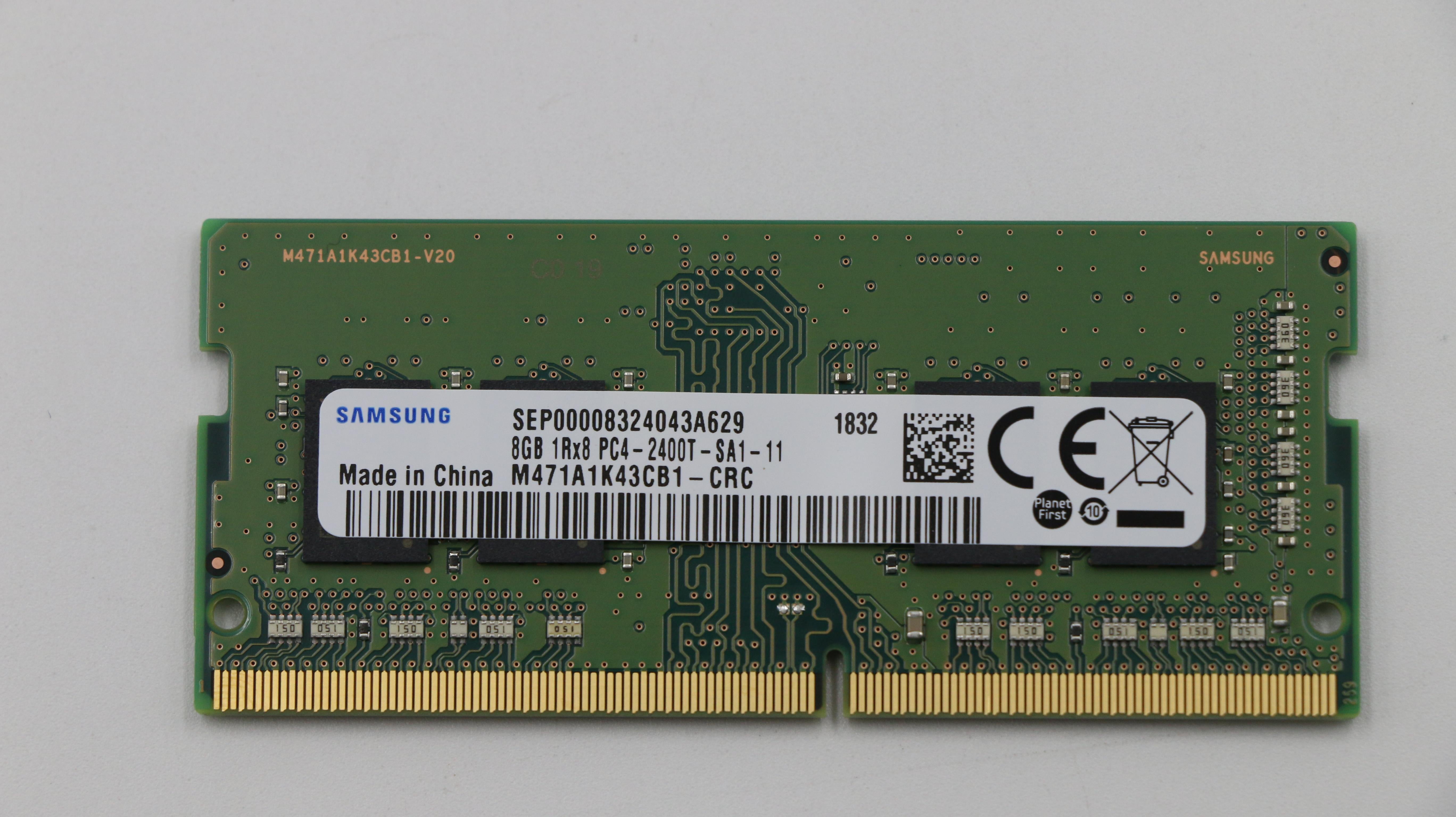 Lenovo Memory 8G Ddr4 2400 Sodimm - 01FR301– LenovoPart