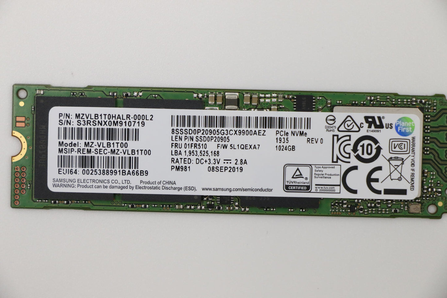 Lenovo Storagessdpm981Pcie1Tsam - 01FR510