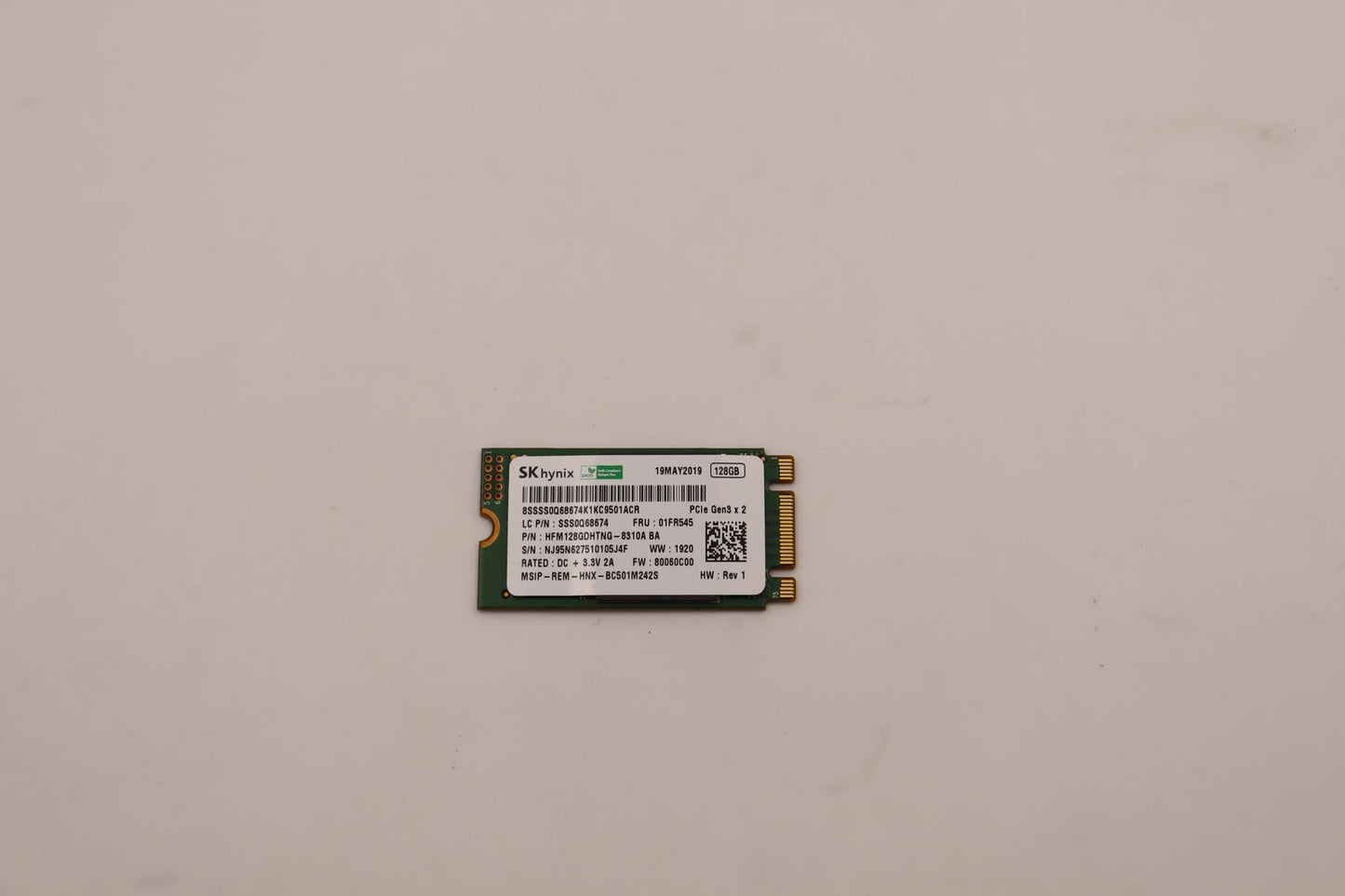 Lenovo Ssd Storage Ssd Bc501 128G M.2 - 01FR545