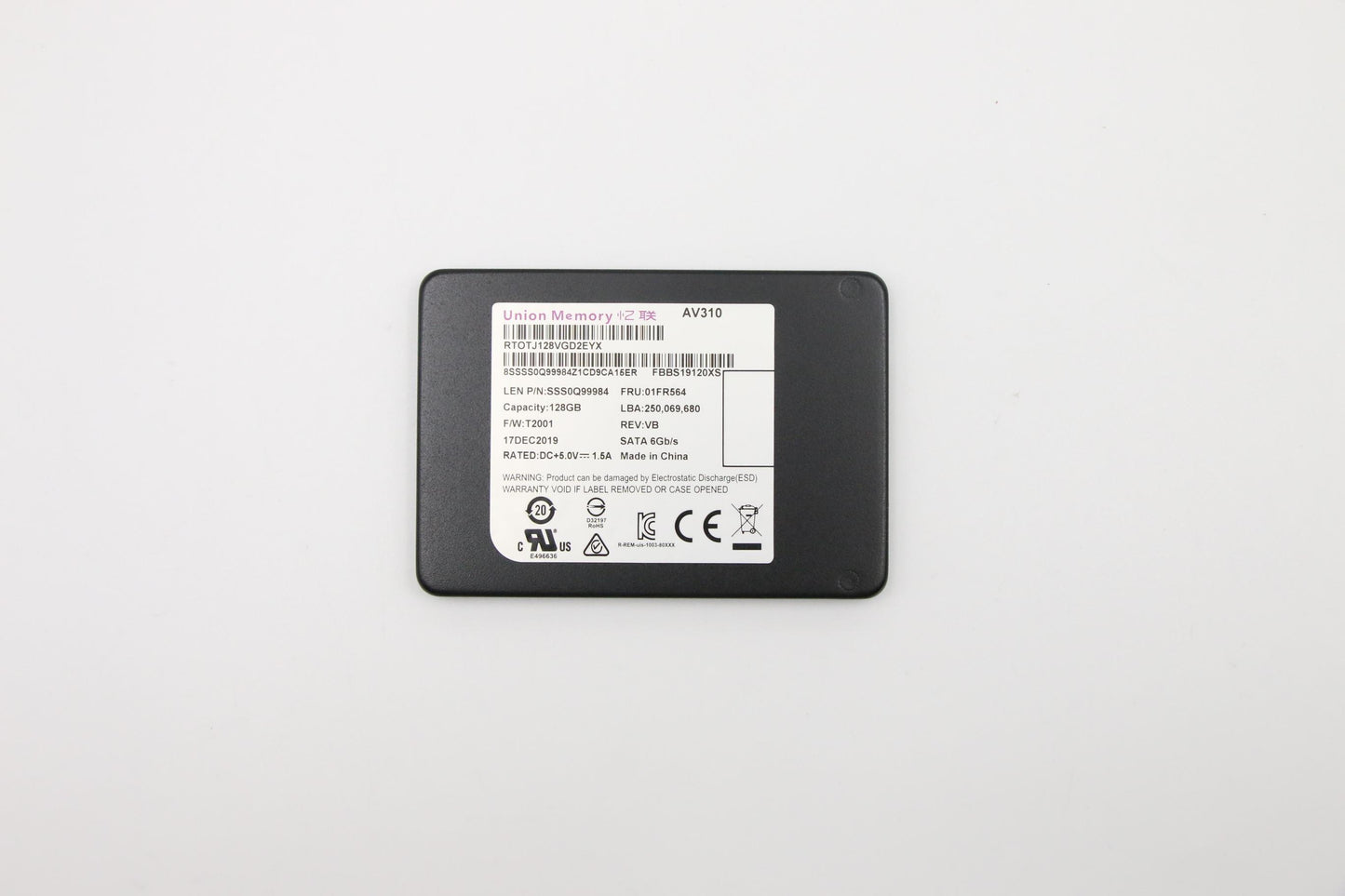 Lenovo Storage Ssd Av310 128G 2.5 Ra - 01FR564