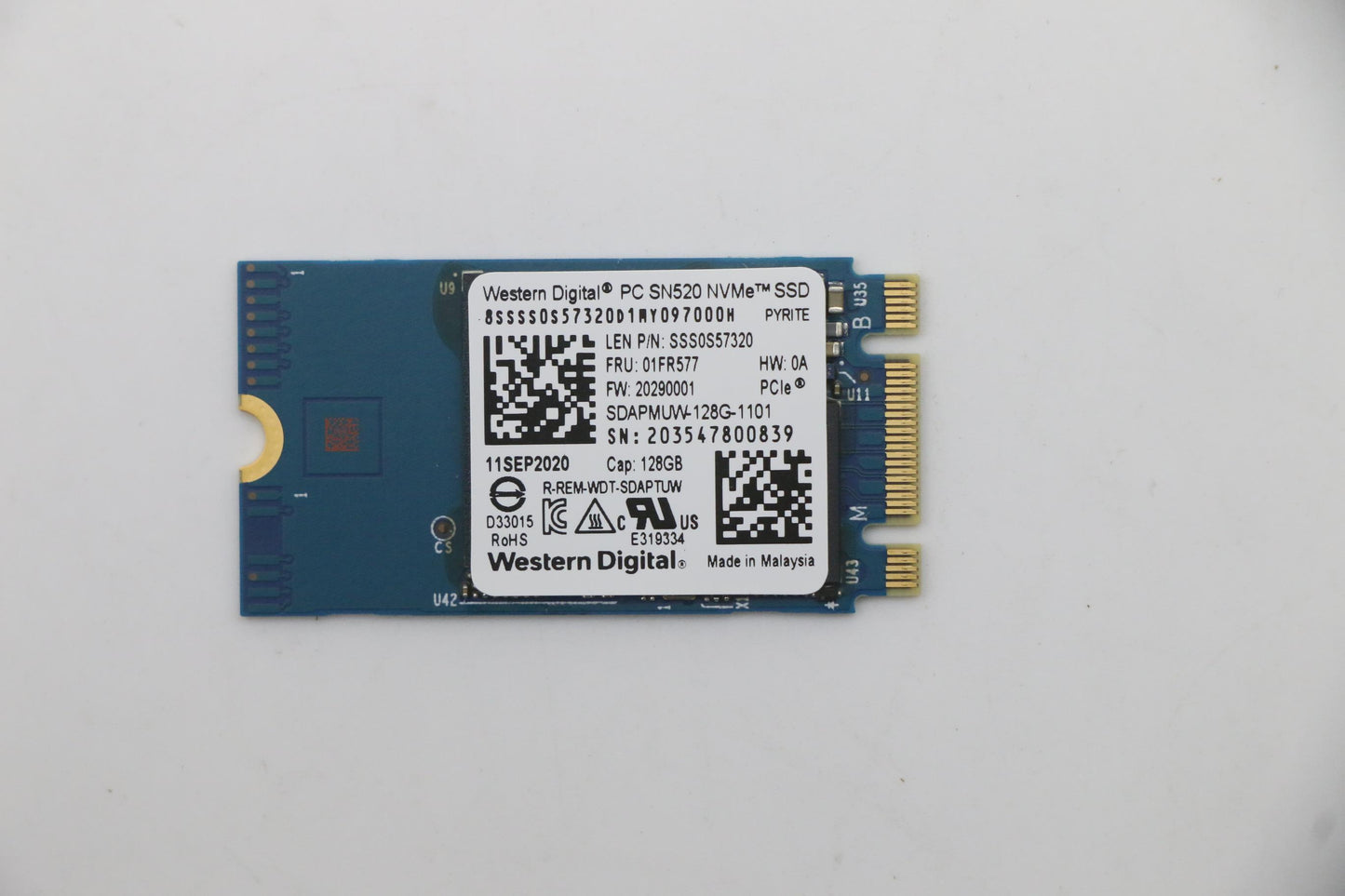 Lenovo Sdk1101128Gm.2Pcie2242Ssd - 01FR577