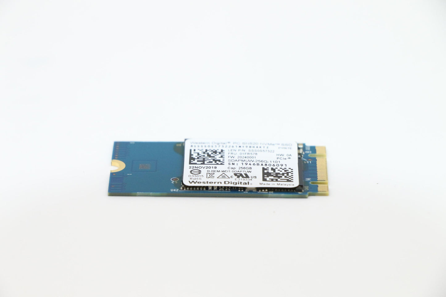 Lenovo (01FR578) 256GB SSD, M.2, PCIe, 2242, Sandisk