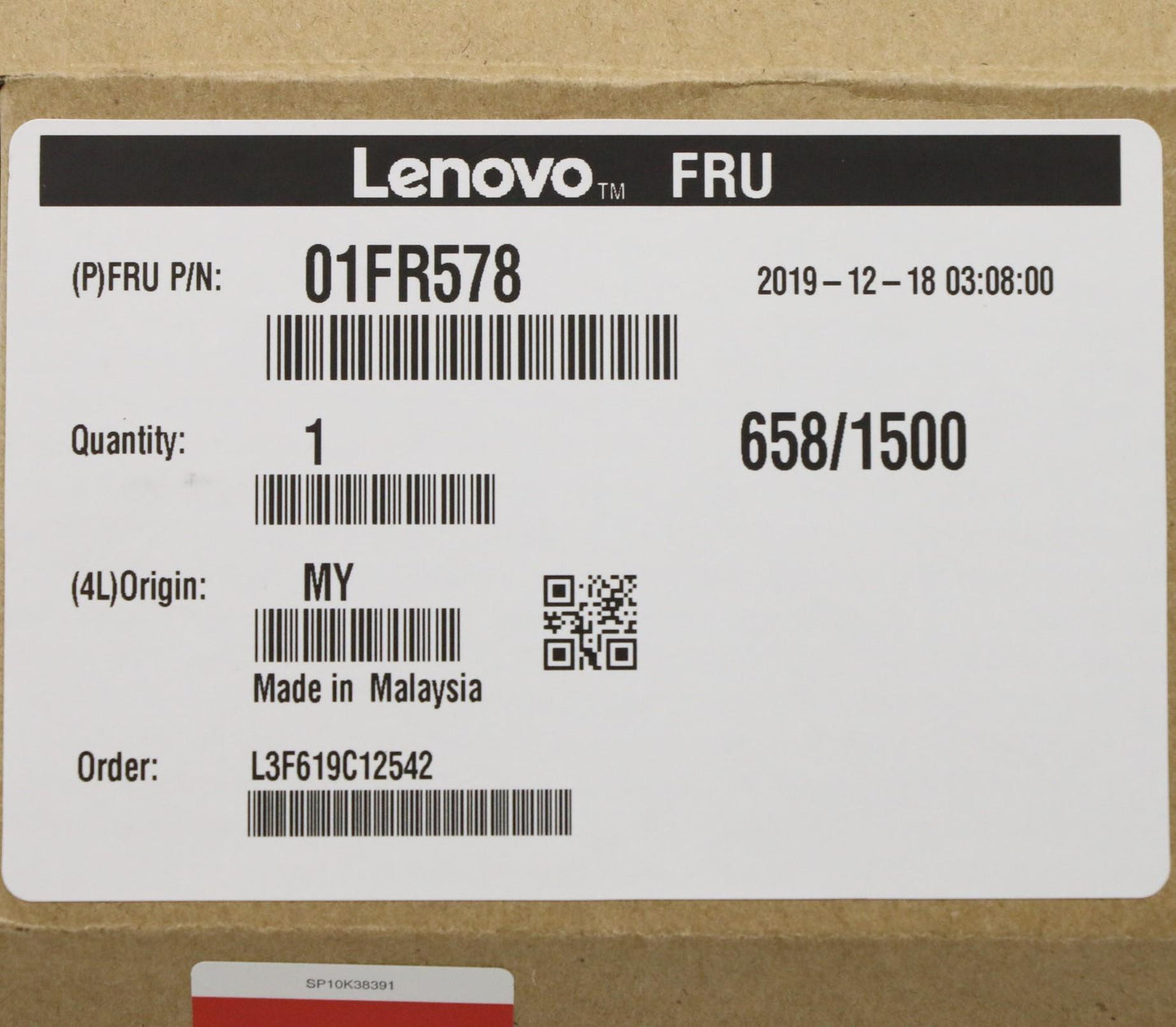 Lenovo (01FR578) 256GB SSD, M.2, PCIe, 2242, Sandisk