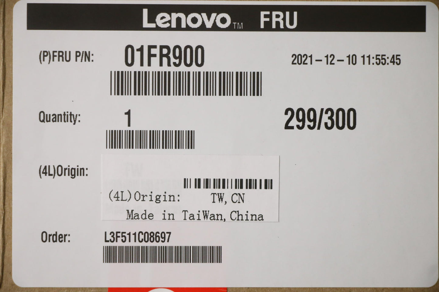 Lenovo (01FR900) 128GB SSD, M.2 2242, PCIe 3x2, Toshiba