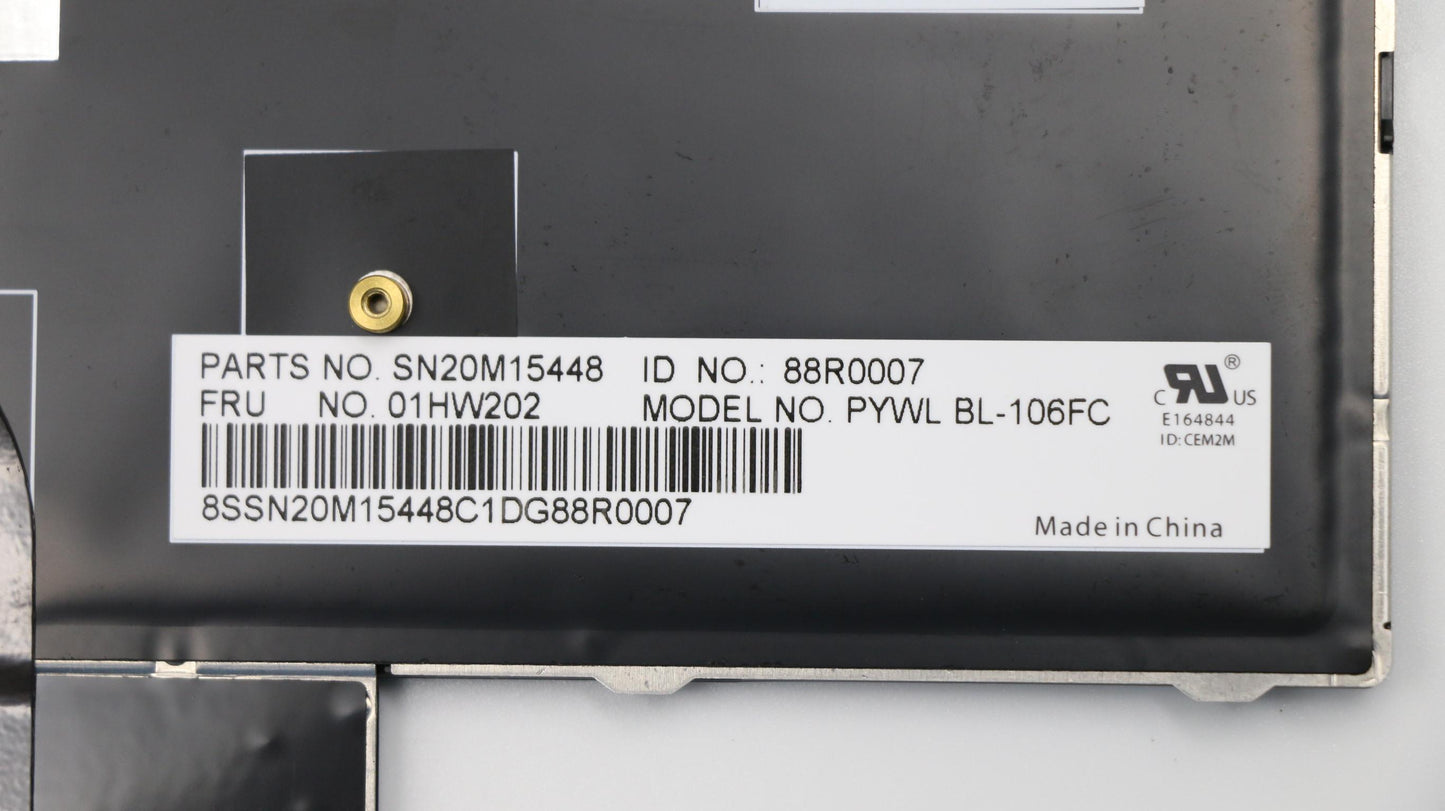 Lenovo Payton2Walter2 Bl Kbd,Cfr,Chy - 01HW202