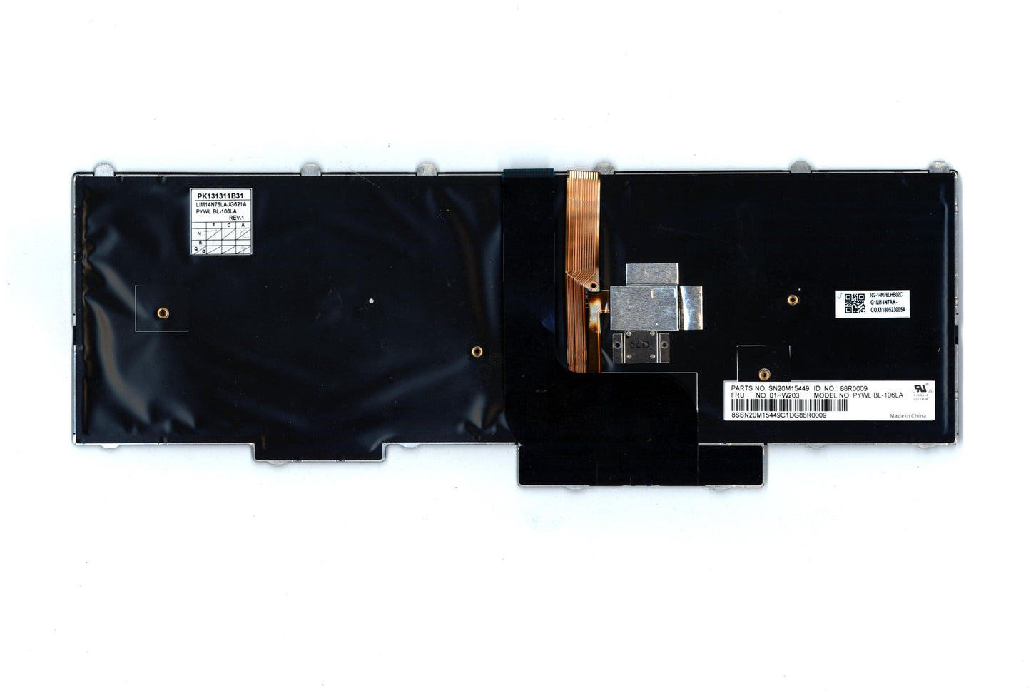 Lenovo Payton2Walter2 Bl Kbd,Las,Chy - 01HW203