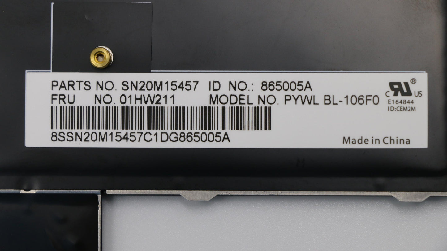 Lenovo Payton2Walter2 Bl Kbd,Fr,Chy - 01HW211