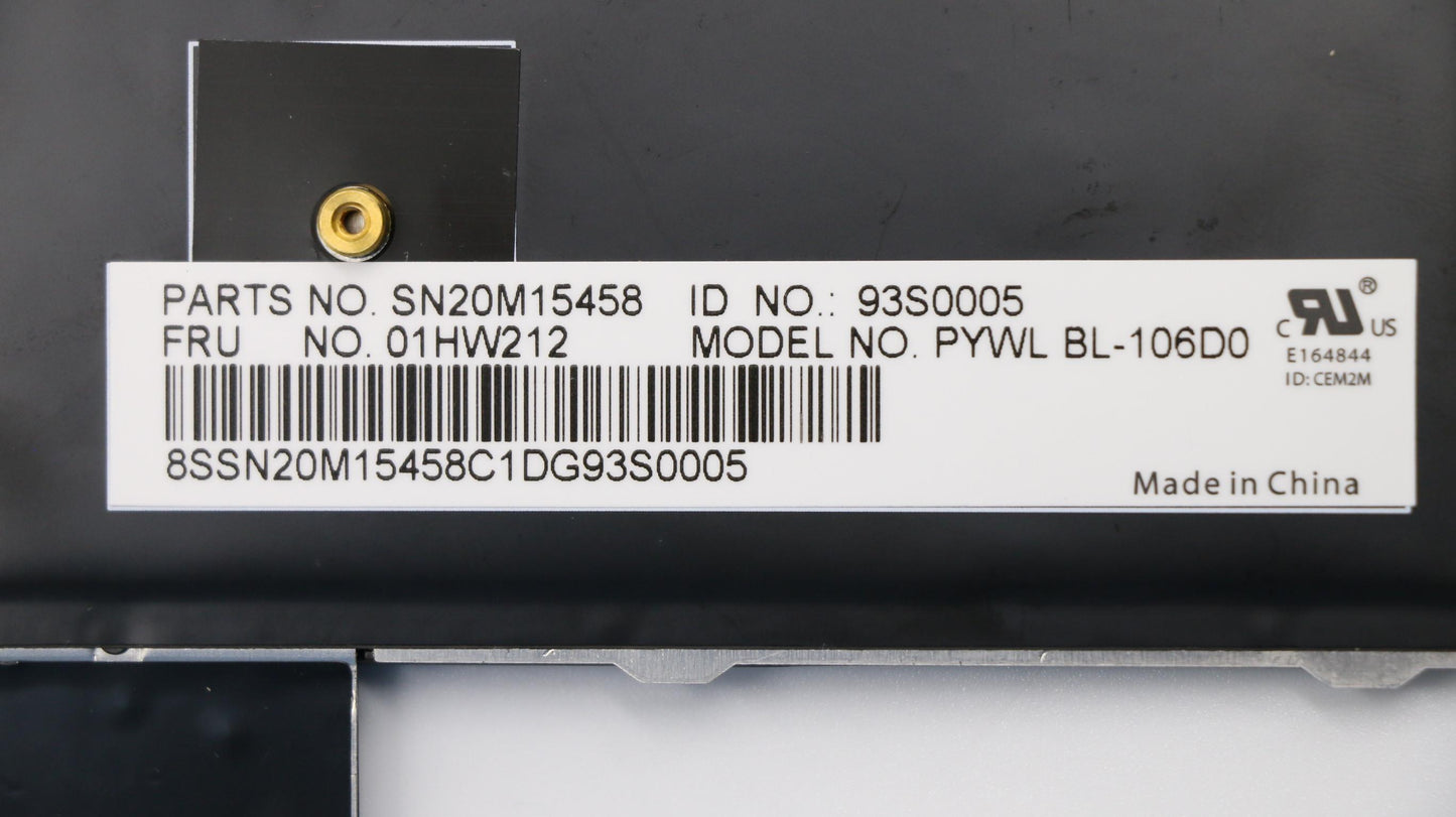 Lenovo Keyboard Bl De Chy - 01HW212