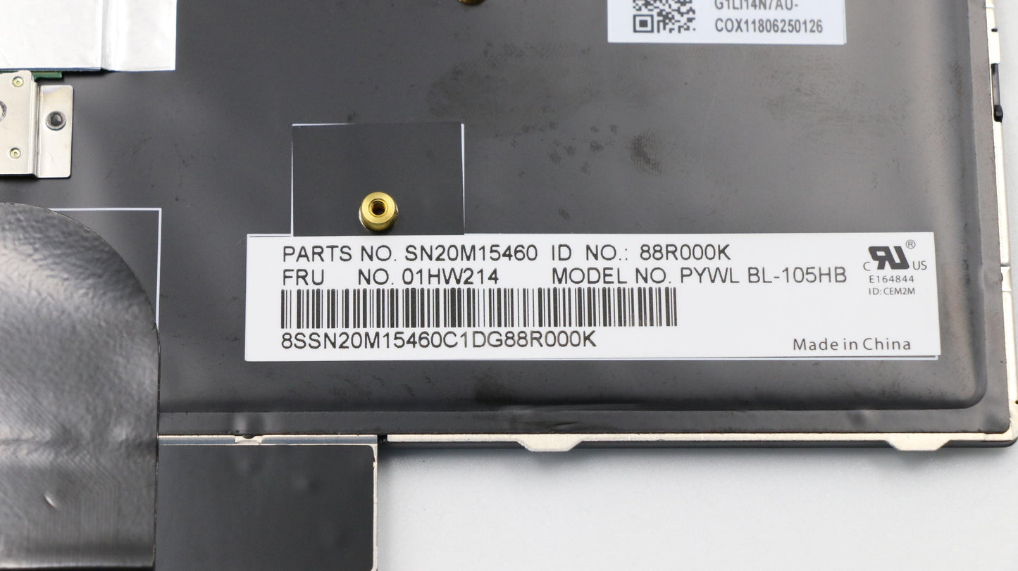 Lenovo Payton2Walter2 Bl Kbd,Il,Chy - 01HW214