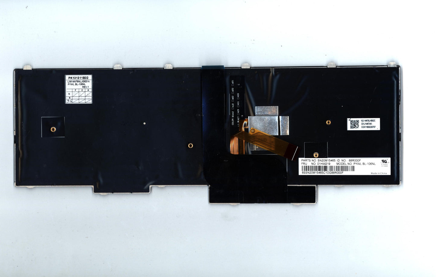 Lenovo Payton2Walter2 Bl Kbd,Nl,Chy - 01HW219