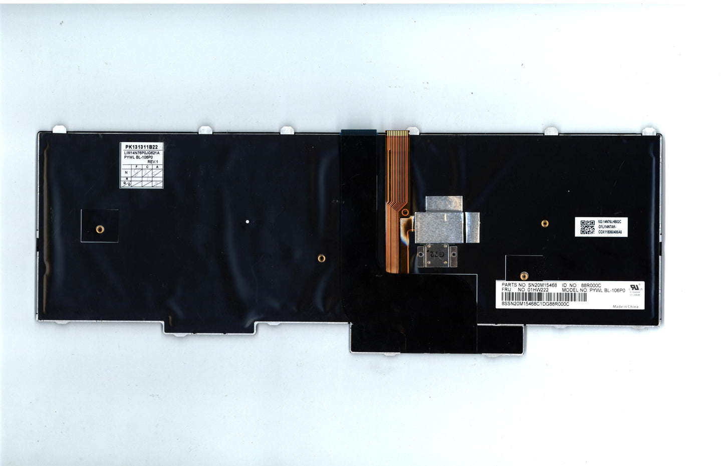 Lenovo Payton2Walter2 Bl Kbd,Pt,Chy - 01HW222