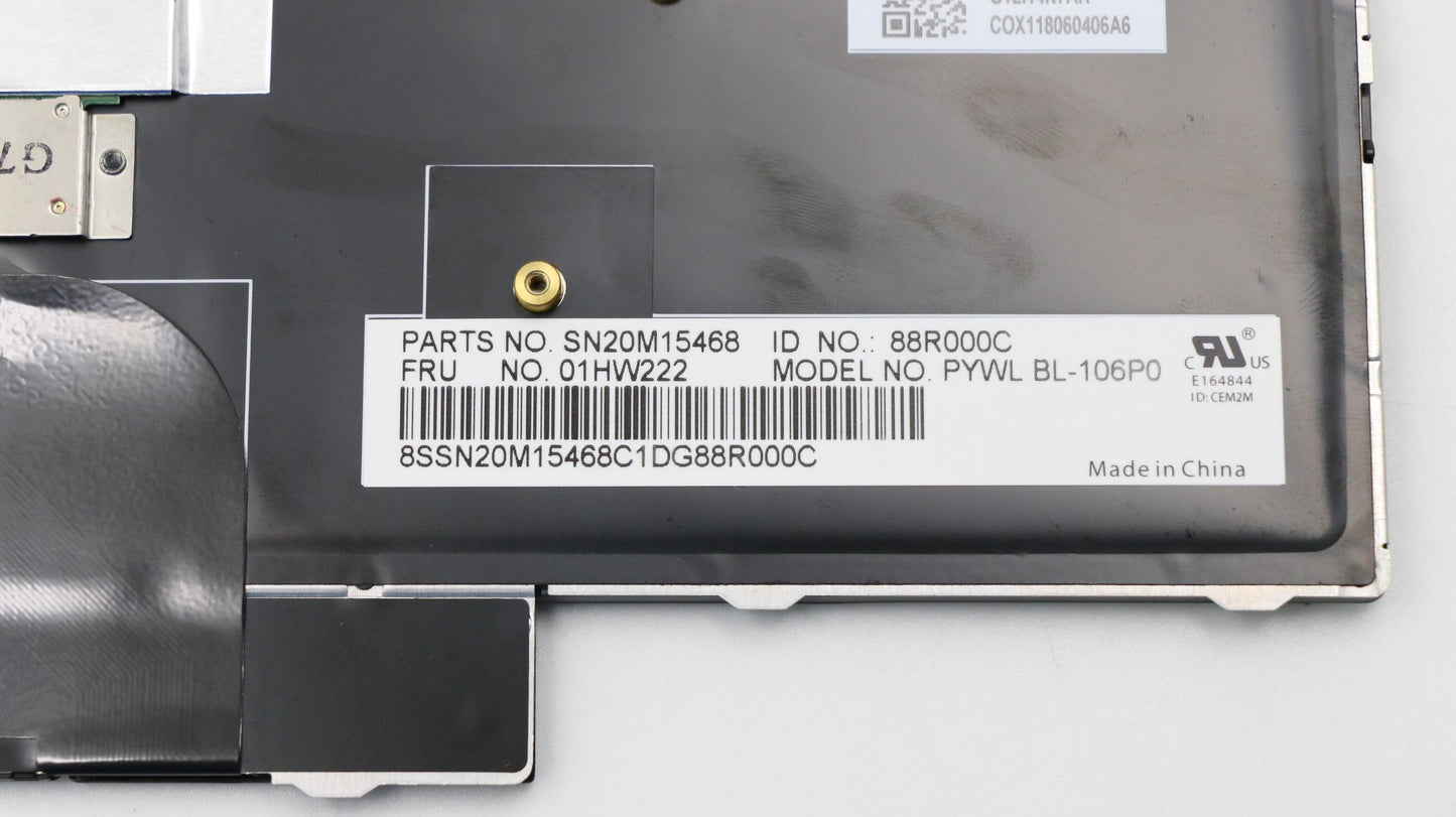 Lenovo Payton2Walter2 Bl Kbd,Pt,Chy - 01HW222