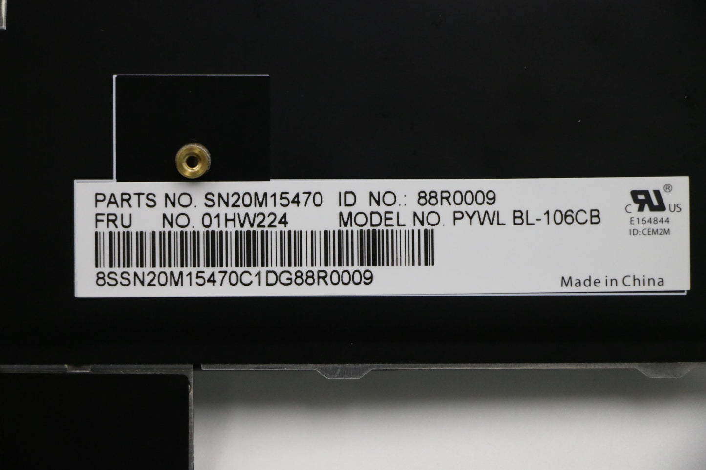 Lenovo Payton2Walter2 Bl Kbd,Sk,Chy - 01HW224