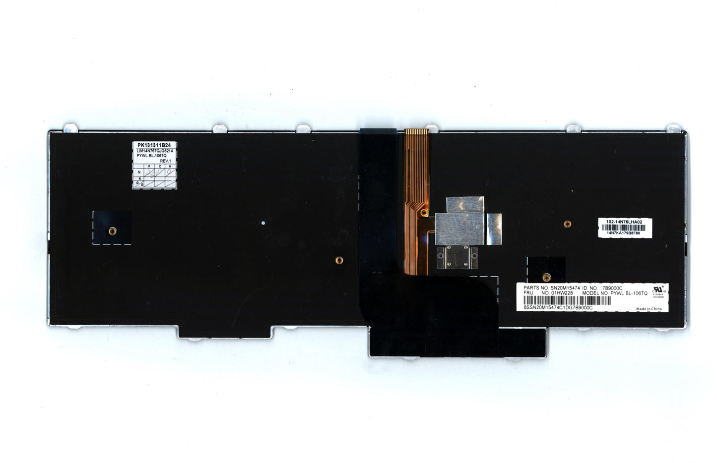 Lenovo Payton2Walter2 Bl Kbd,Tr,Chy - 01HW228
