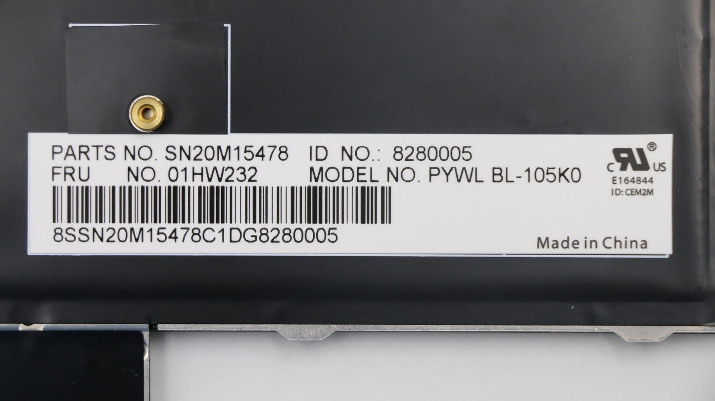 Lenovo Payton2Walter2 Bl Kbd,Kr,Chy - 01HW232