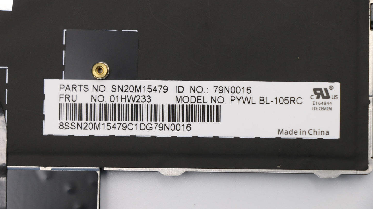 Lenovo Payton2Walter2 Bl Kbd,Tw,Chy - 01HW233