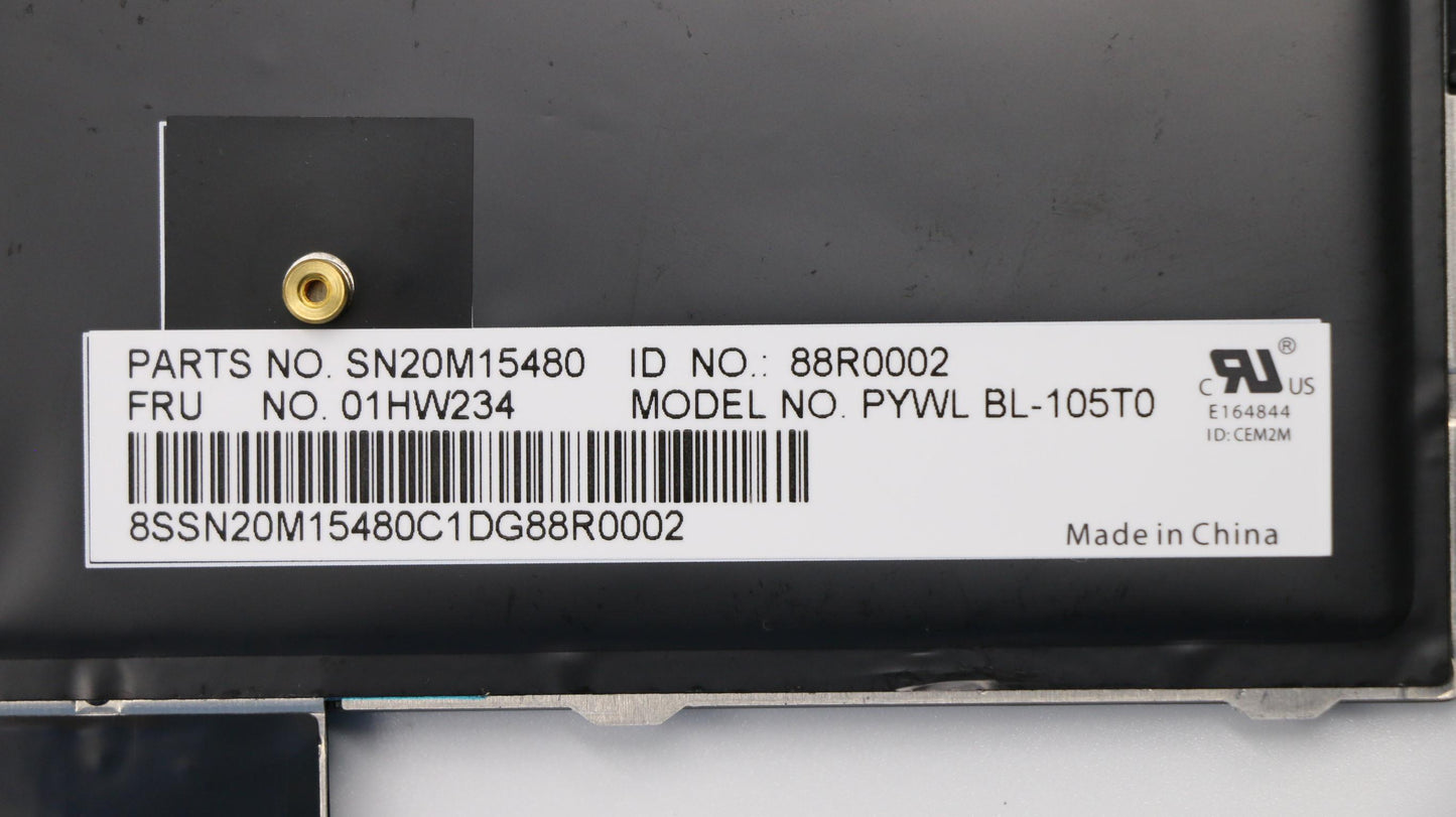 Lenovo Payton2Walter2 Bl Kbd,Th,Chy - 01HW234
