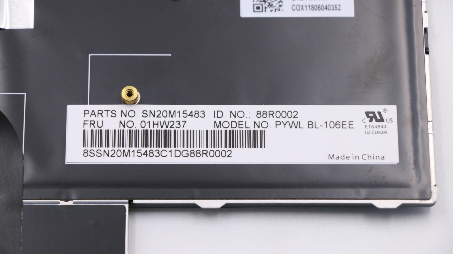 Lenovo Payton2Walter2 Bl Kbd,Ee,Chy - 01HW237