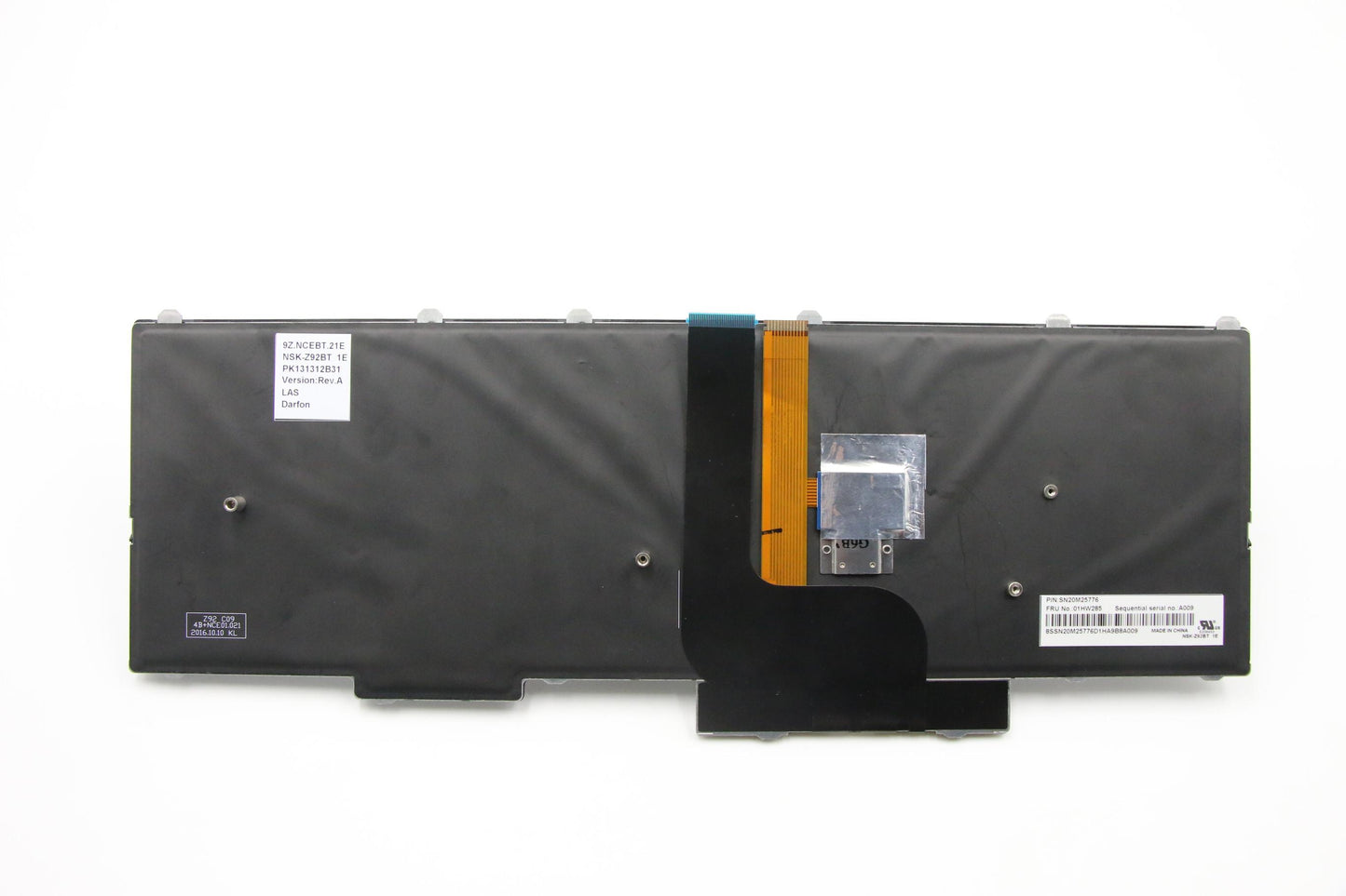 Lenovo Payton2Walter2 Bl Kbd,Las,Dfn - 01HW285