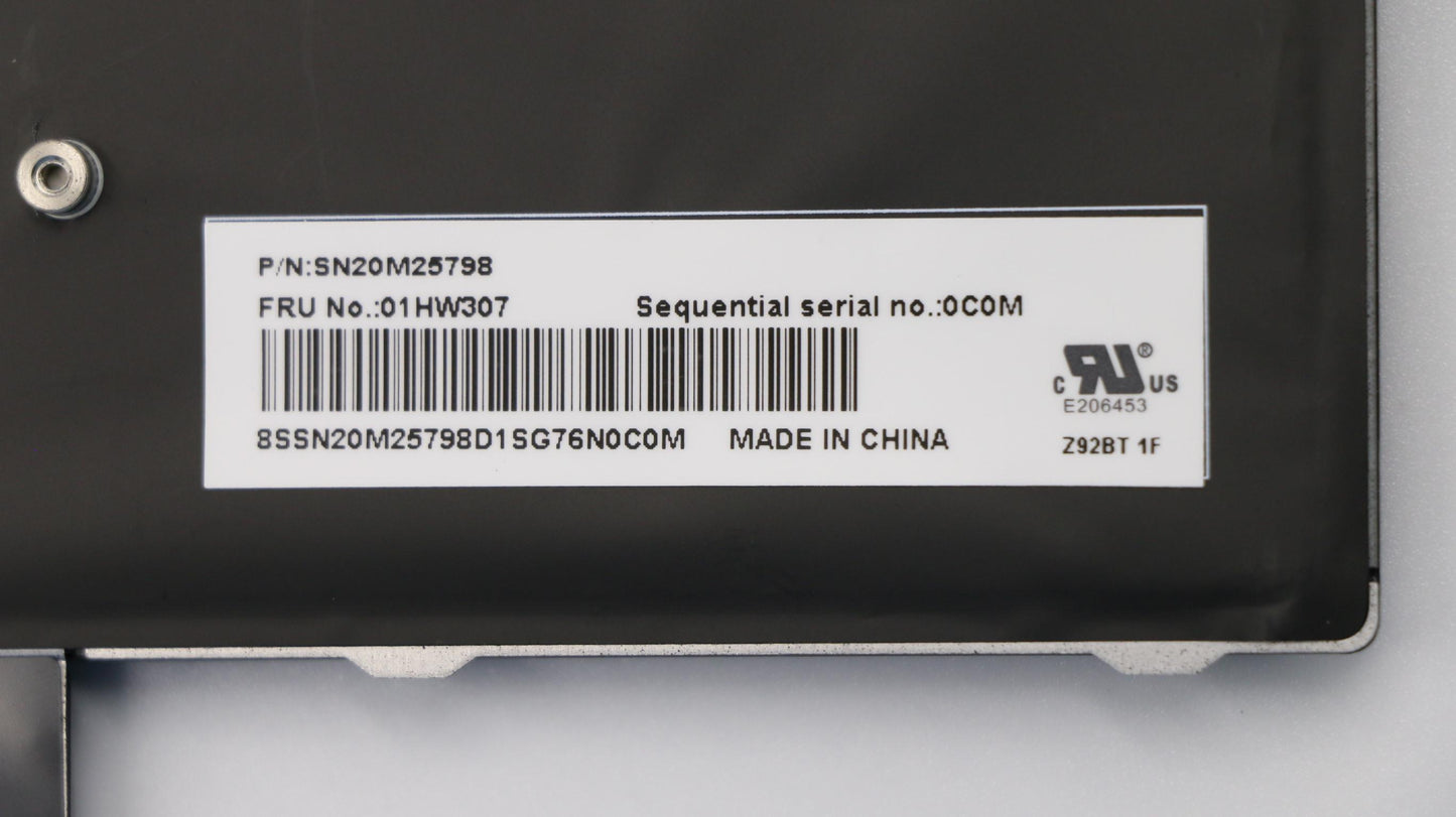 Lenovo Payton2Walter2 Bl Kbd,Si,Dfn - 01HW307