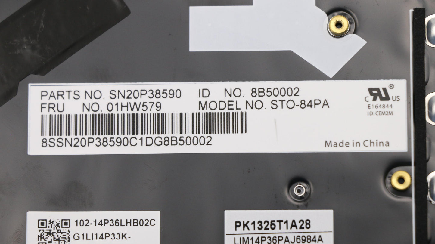 Lenovo Kb Chicony Black Bra - 01HW579