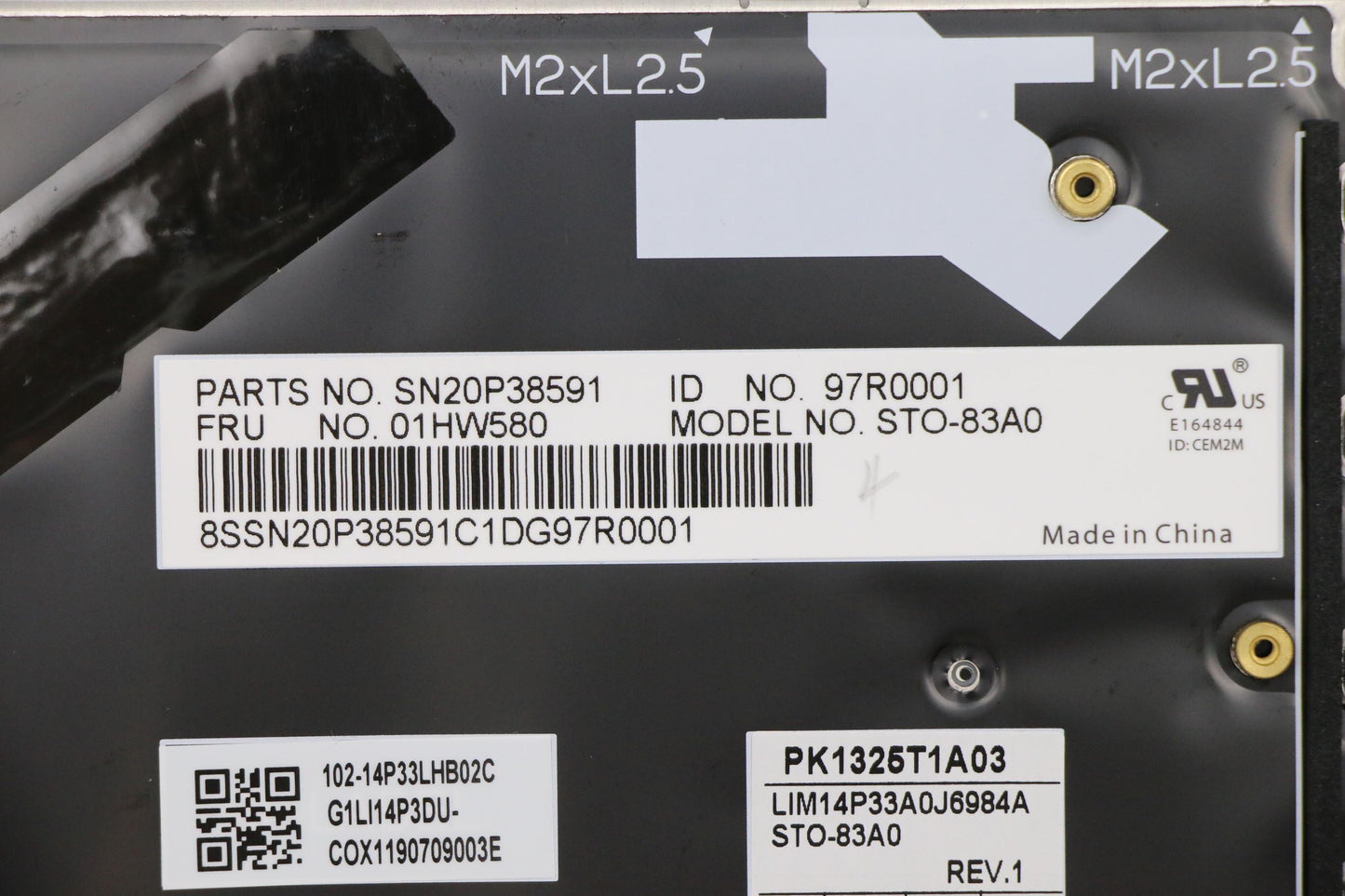Lenovo Kb Chicony Black Are - 01HW580