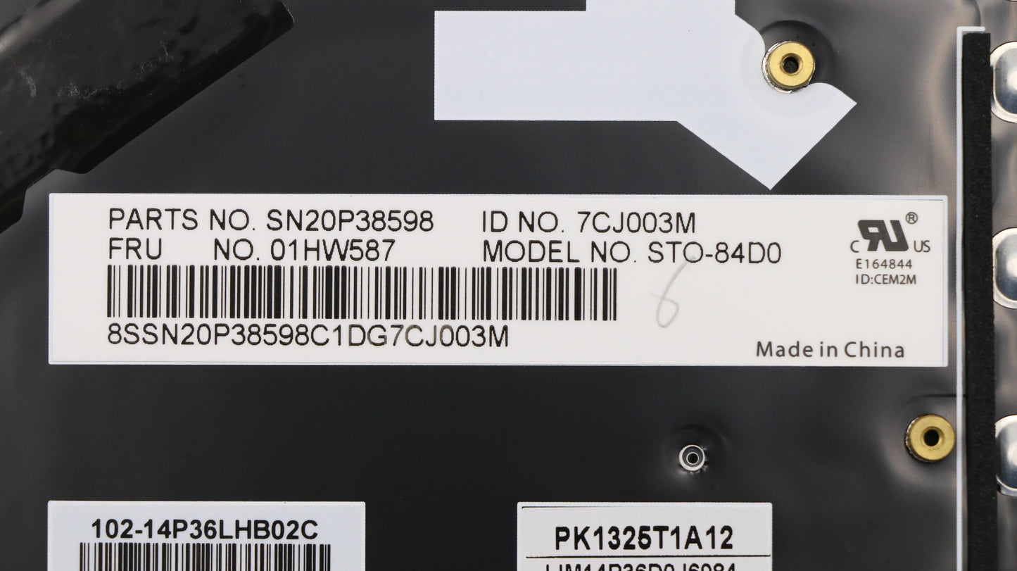 Lenovo Kb Chicony Black Ger - 01HW587