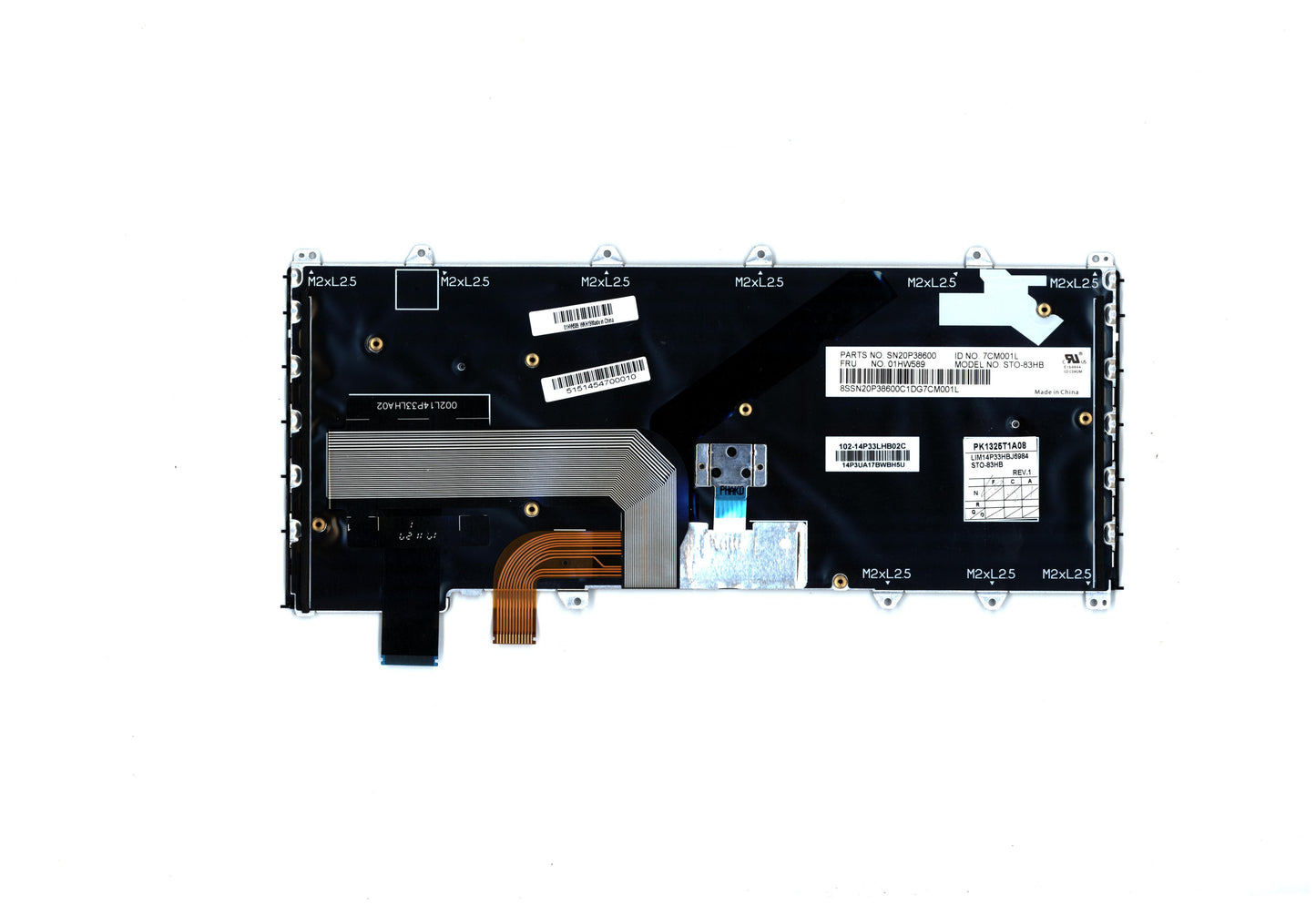 Lenovo Kb Chicony Black Heb - 01HW589