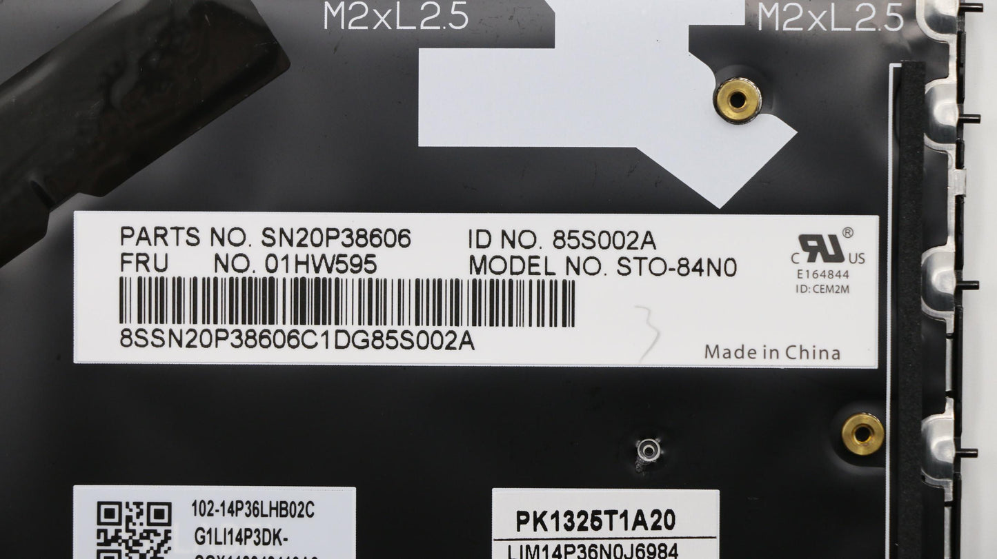 Lenovo Kb Chicony Black Norw - 01HW595