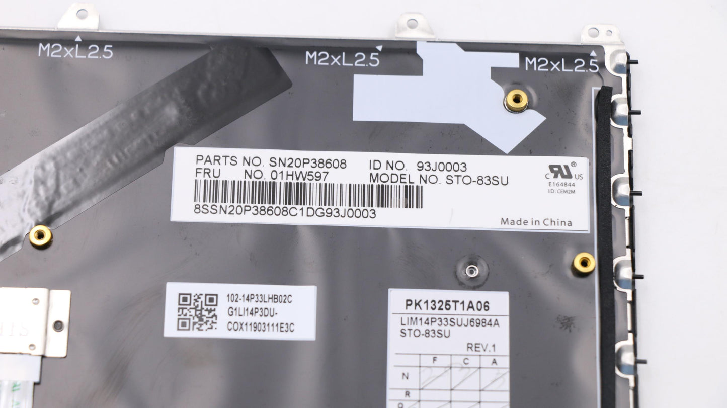 Lenovo Kb Chicony Black Rus - 01HW597