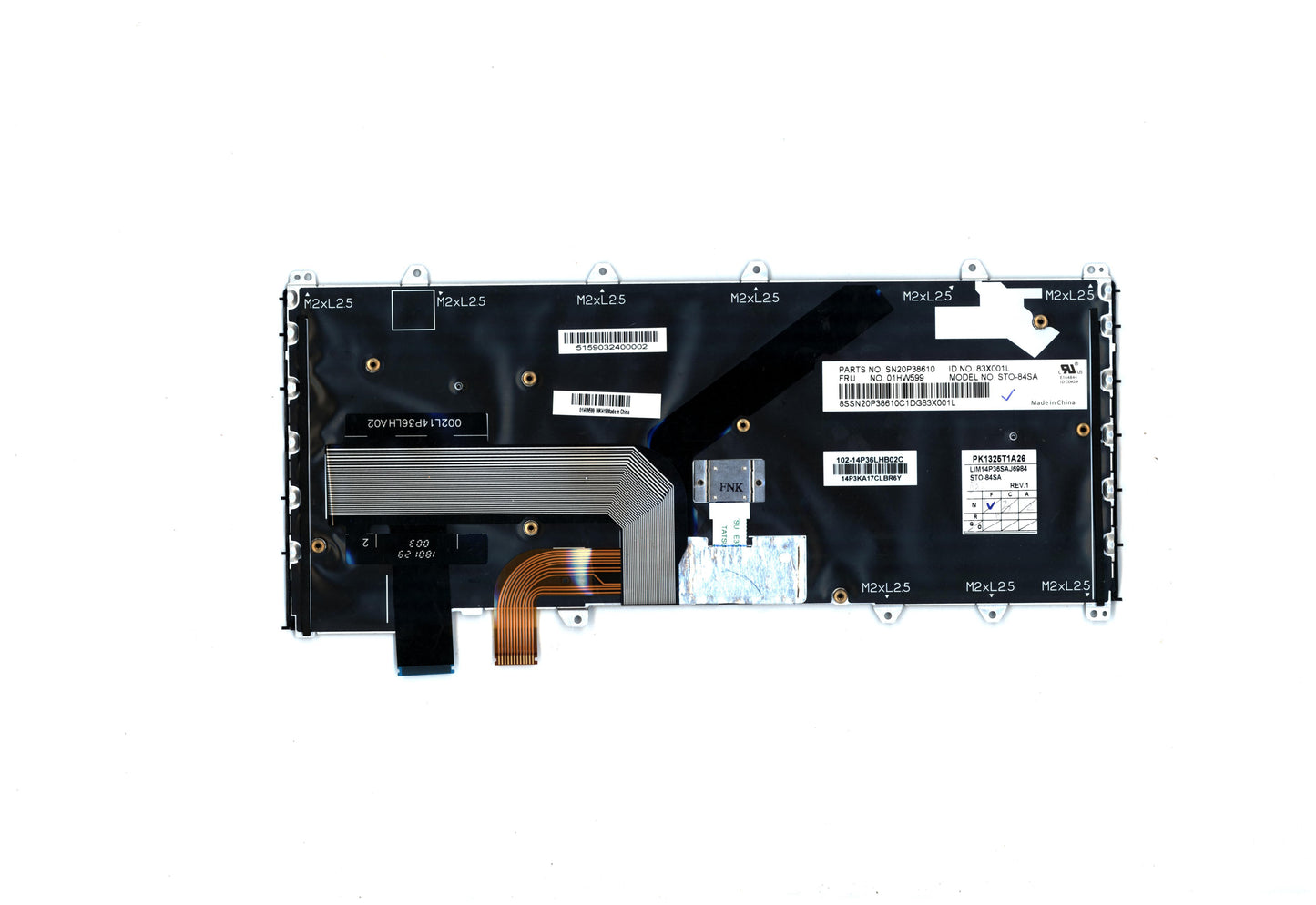 Lenovo Kb Chicony Black Slvn - 01HW599